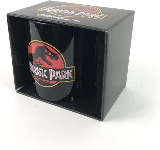 Jurassic Park Logo Black Mug Tazza