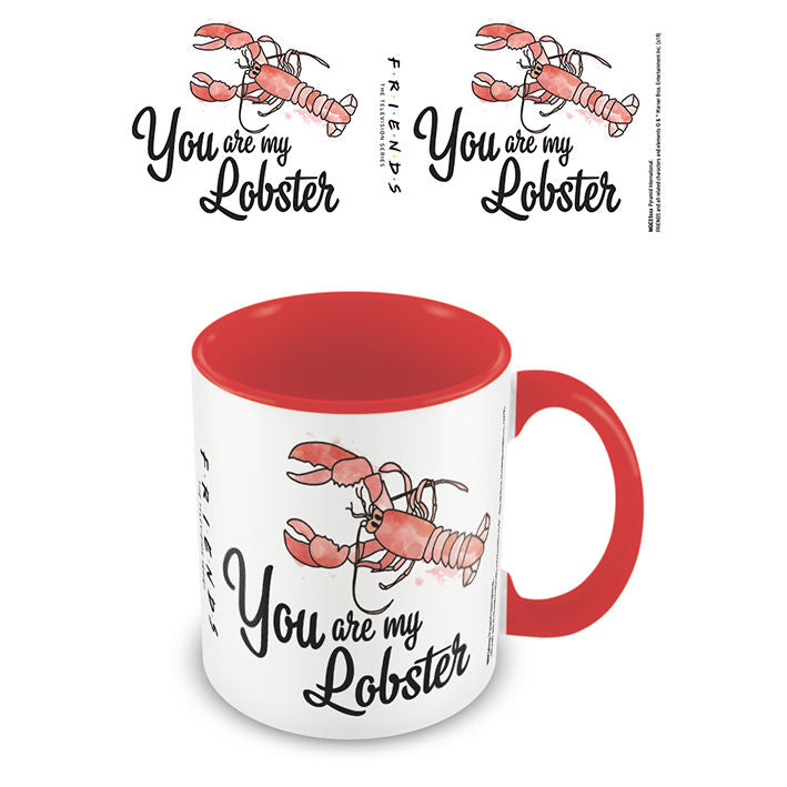 Friends You Are My Lobster Red White Mug